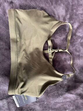 Nike Olive Green Indy Bra - Light Support